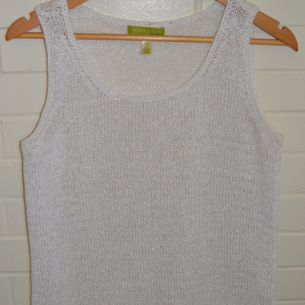 Sigrid Olsen Knit Dress Sleeveless Top Medium